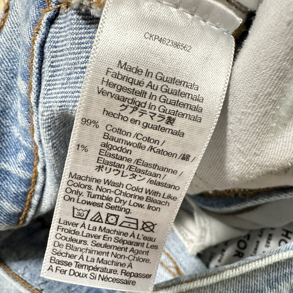 Madewell Perfect Vintage Crop Jean Button Fly Stretch Womens Sz 27 Distressed - Picture 7 of 7
